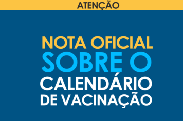 Atenção ao calendário de VACINAÇÃO CONTRA  COVID