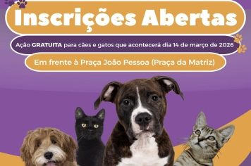 INSCRIÇÕES ABERTAS PARA CASTRAÇÃO GRATUITA