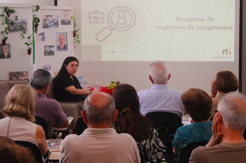 Palestra sobre imigrantes italianos