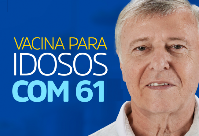 Vacinação contra COVID para os idosos de 61 anos