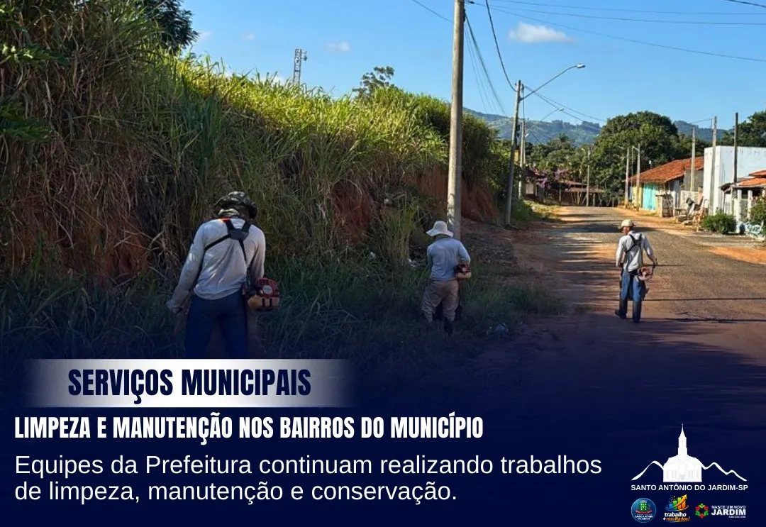 Serviços municipais em diversos bairros do município!