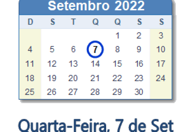 7 DE SETEMBRO