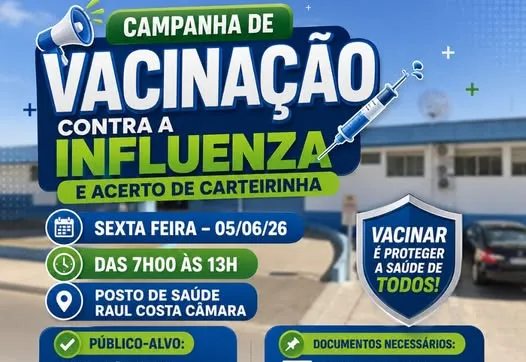 CAMPANHA DE VACINAÇÃO CONTRA A INFLUENZA E ACERTO DE CARTEIRINHA