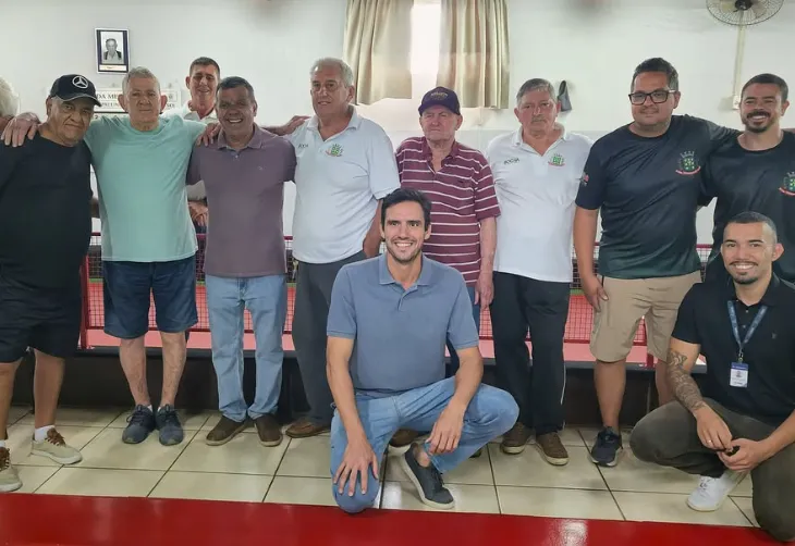 Inauguração da nova cancha de bocha