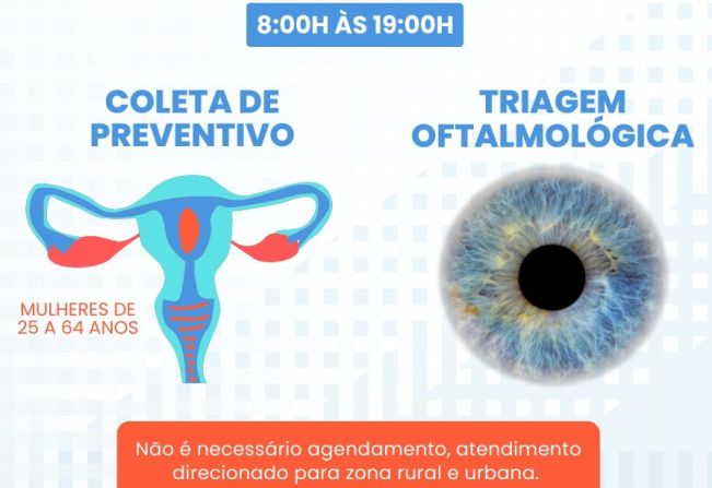 COLETA DE PREVENTIVO E TRIAGEM OFTALMOLÓGICA