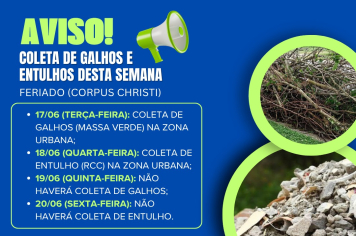 COLETA DE GALHOS E ENTULHO