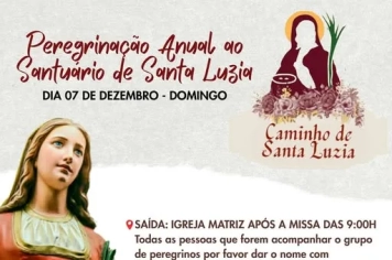 Peregrinação Anual ao Santuário de Santa Luzia